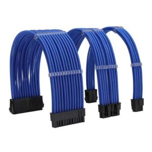 Power Supply Sleeved Extension Cable Kit Dark Blue