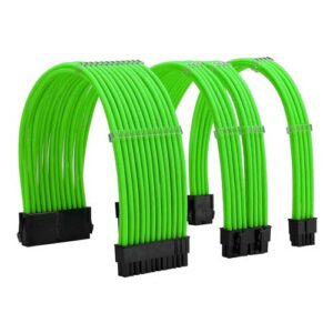 Power Supply Sleeved Extension Cable Kit Neon Green
