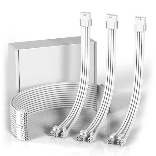 White Cable Sleeve Kit