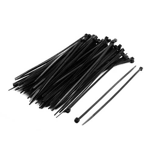 Black Cable Ties (150mm x 2.5mm) 100 Pack