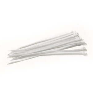 Solid White Cable Ties 10 pack
